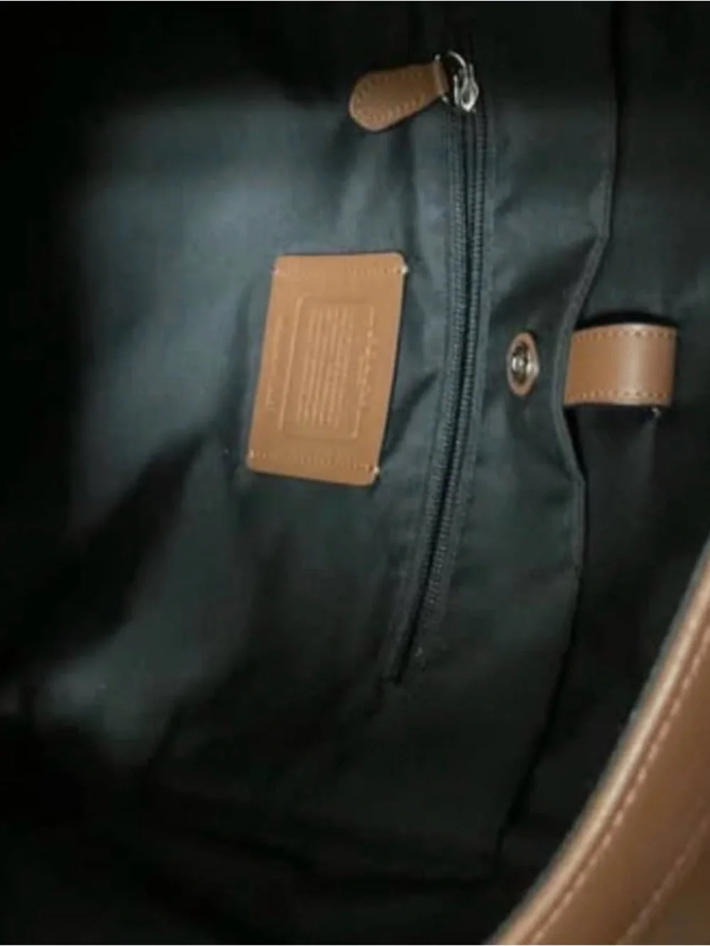 COACH Leather Backpack